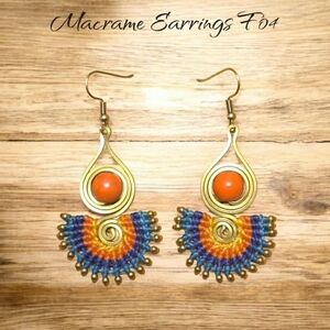 Colorful Macrame Earrings